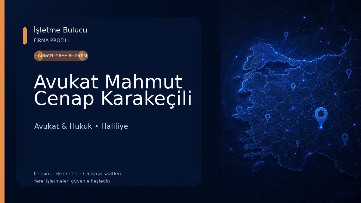 Avukat Mahmut Cenap Karakeçili