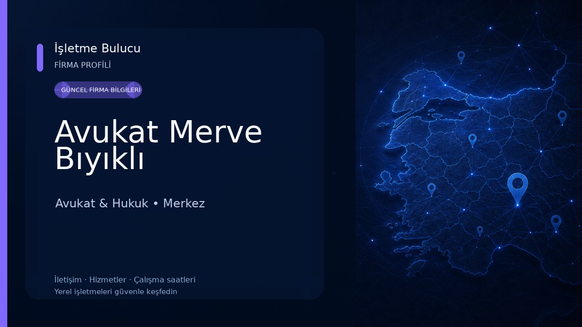Avukat Merve Bıyıklı