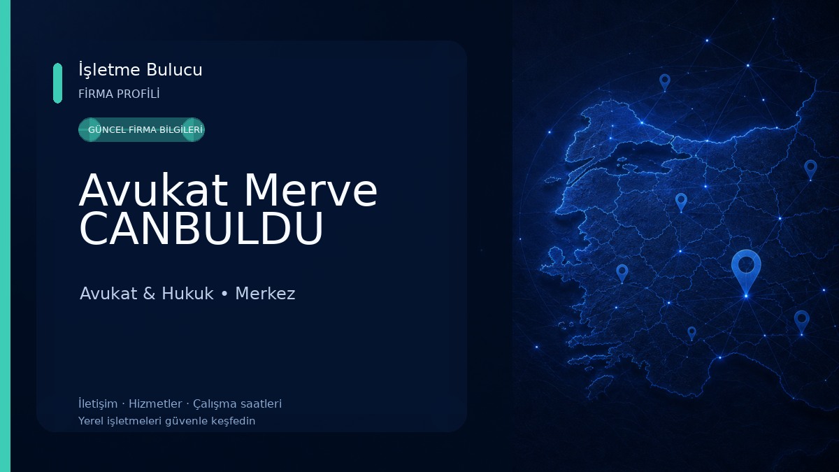 Avukat Merve CANBULDU