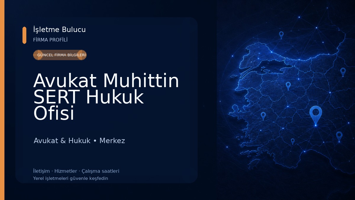 Avukat Muhittin SERT Hukuk Ofisi