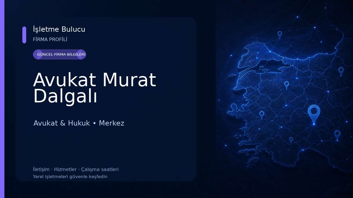 Avukat Murat Dalgalı