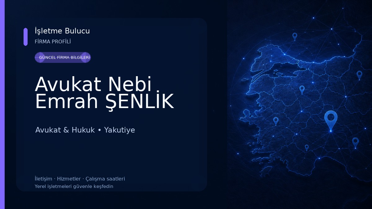 Avukat Nebi Emrah ŞENLİK