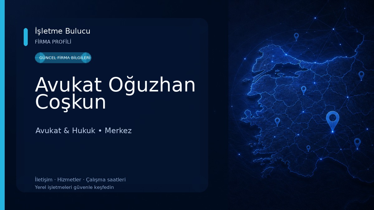 Avukat Oğuzhan Coşkun