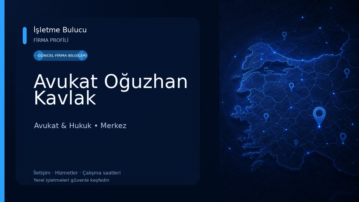 Avukat Oğuzhan Kavlak