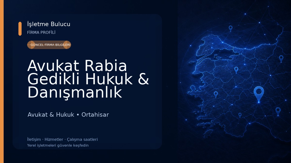 Avukat Rabia Gedikli Hukuk & Danışmanlık