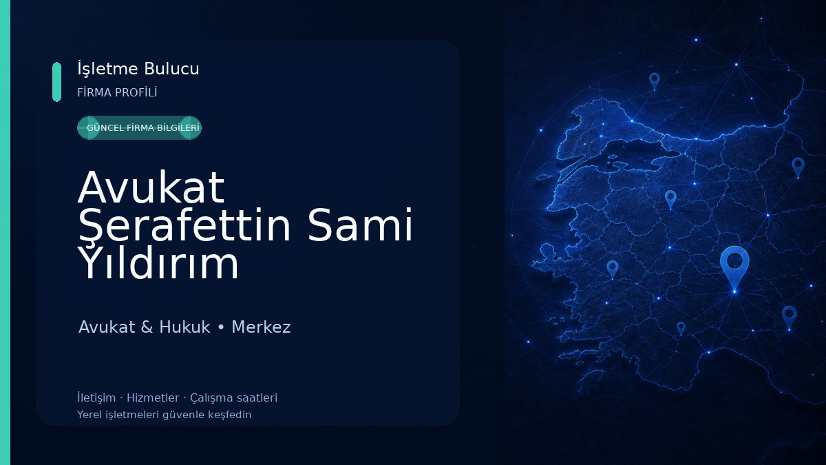 Avukat Şerafettin Sami Yıldırım
