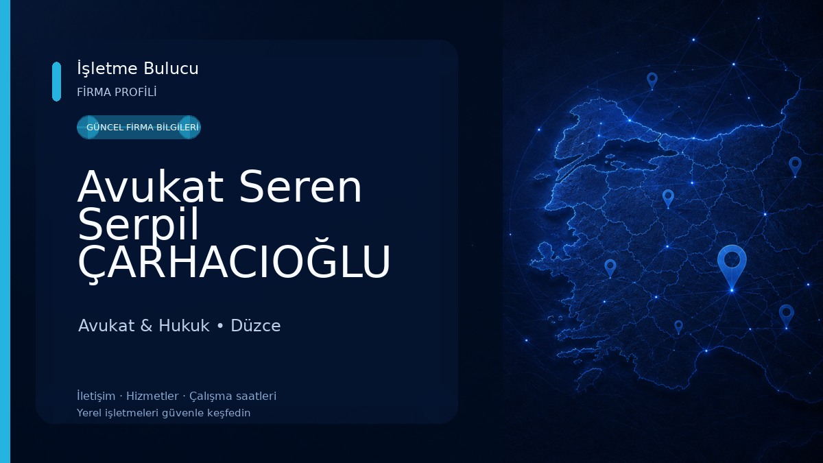Avukat Seren Serpil ÇARHACIOĞLU