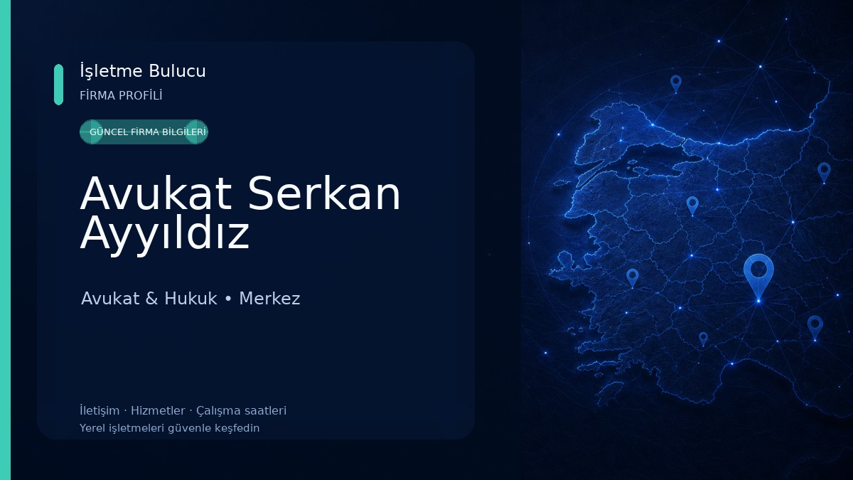 Avukat Serkan Ayyıldız