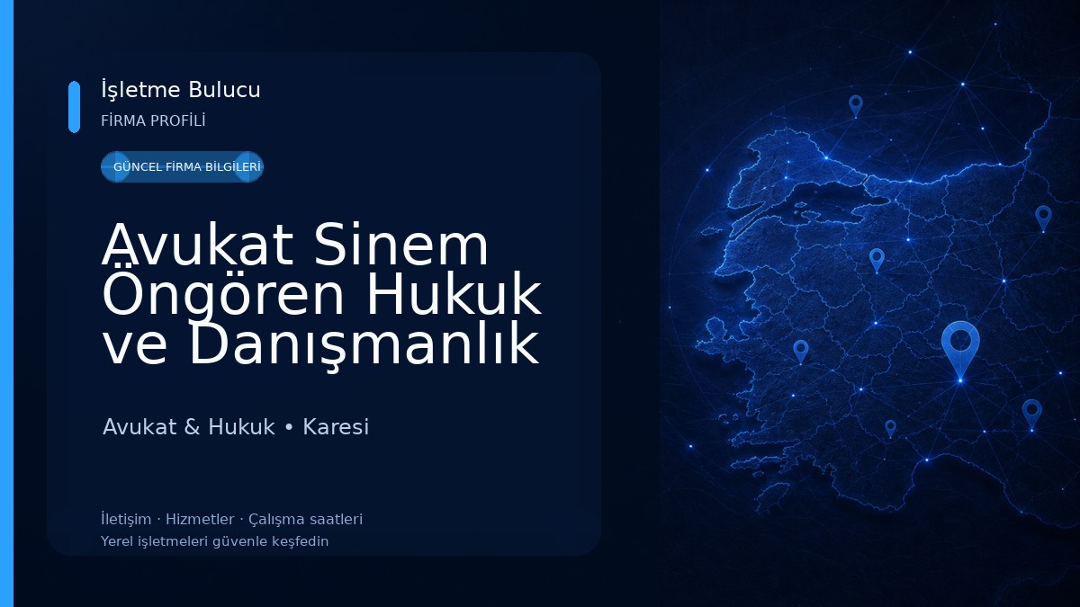 Avukat Sinem Öngören Hukuk ve Danışmanlık Bürosu
