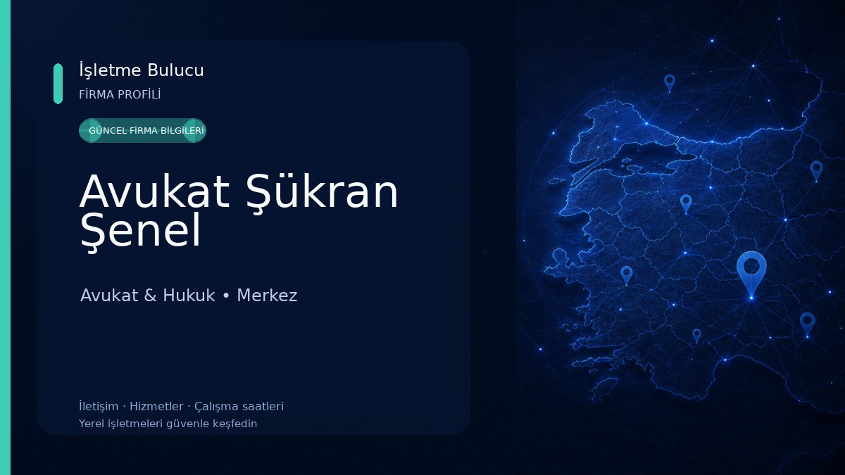Avukat Şükran Şenel