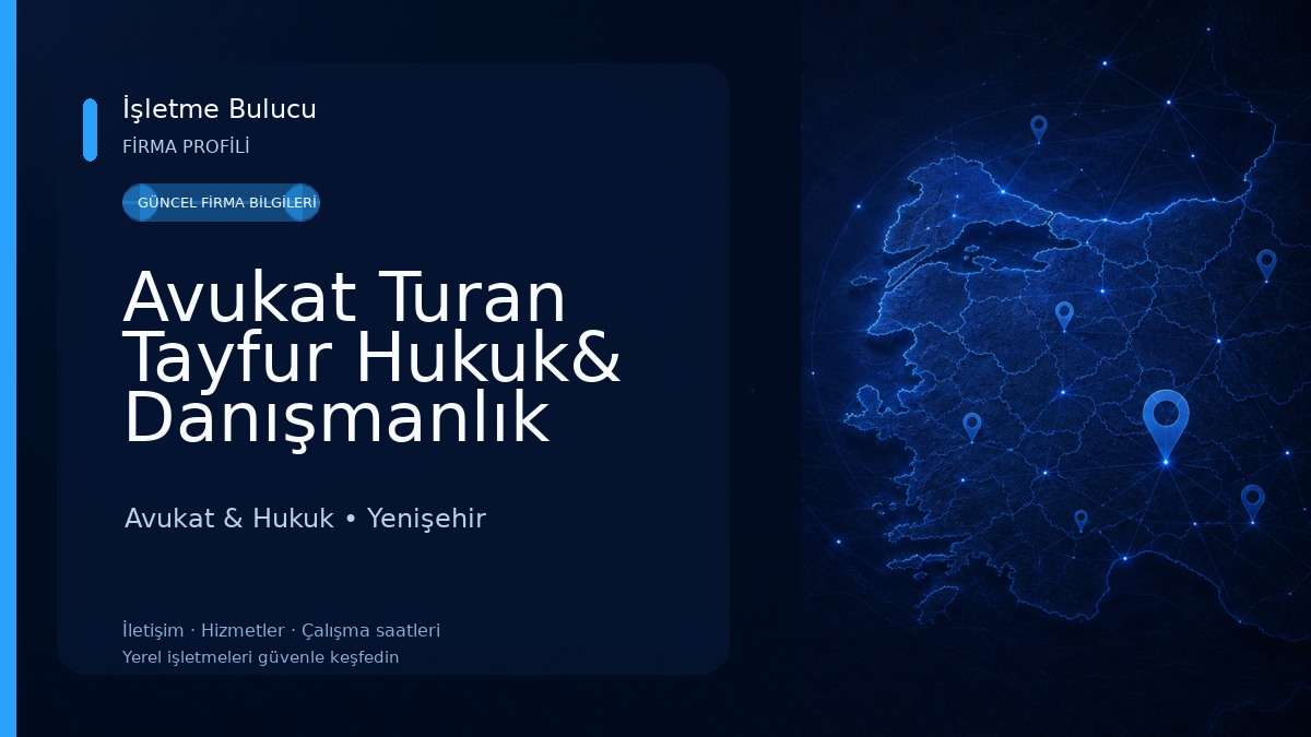 Avukat Turan Tayfur Hukuk& Danışmanlık