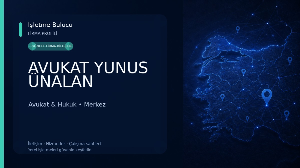 AVUKAT YUNUS ÜNALAN