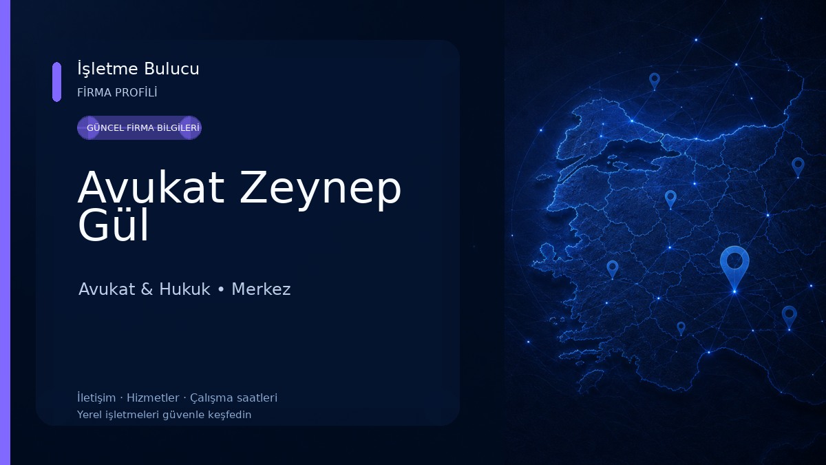 Avukat Zeynep Gül
