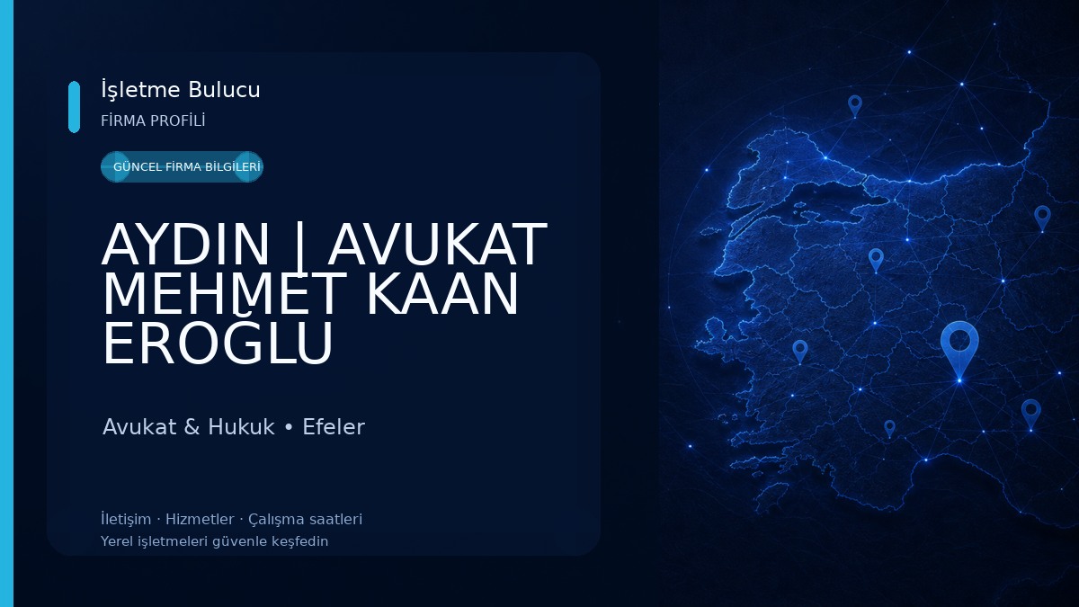 AYDIN | AVUKAT MEHMET KAAN EROĞLU