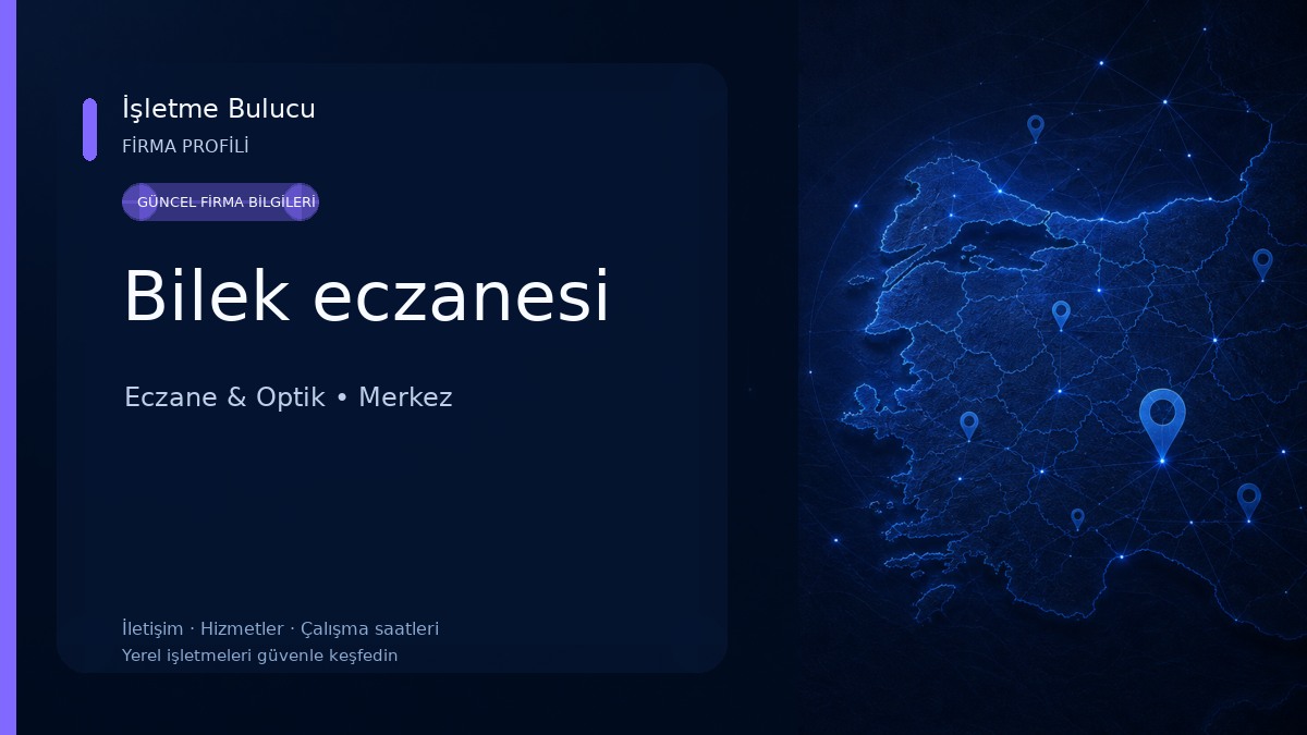 Bilek eczanesi
