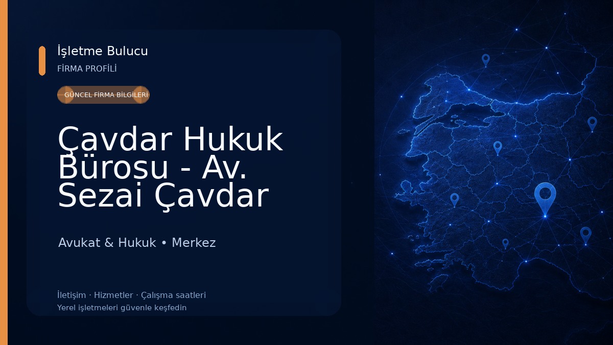 Çavdar Hukuk Bürosu - Av. Sezai Çavdar