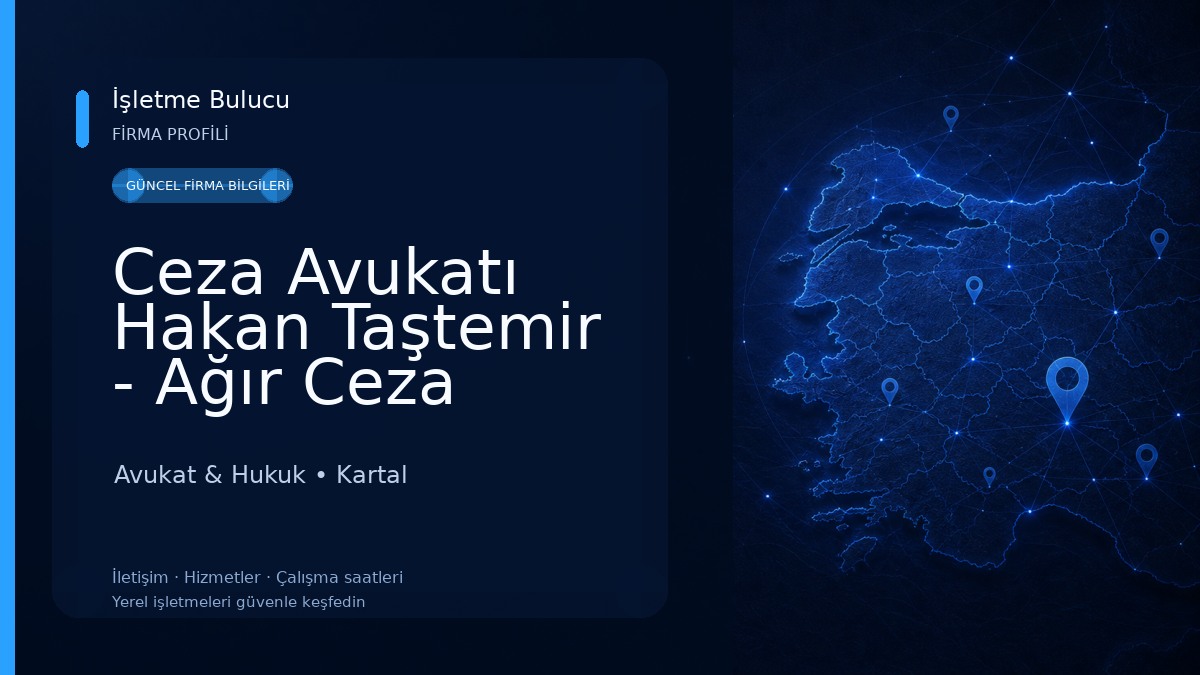 Ceza Avukatı Hakan Taştemir - Ağır Ceza Avukatı