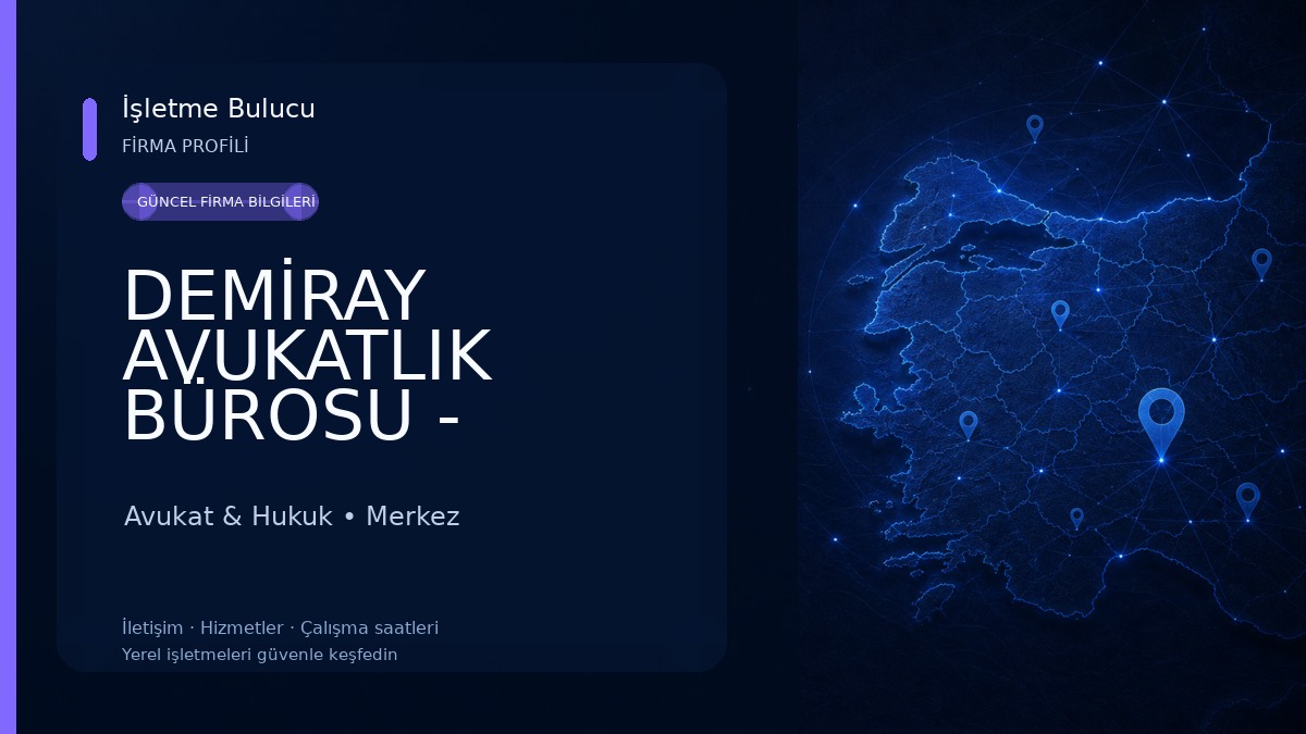 DEMİRAY AVUKATLIK BÜROSU - AVUKAT MÜCAHİT DEMİRAY
