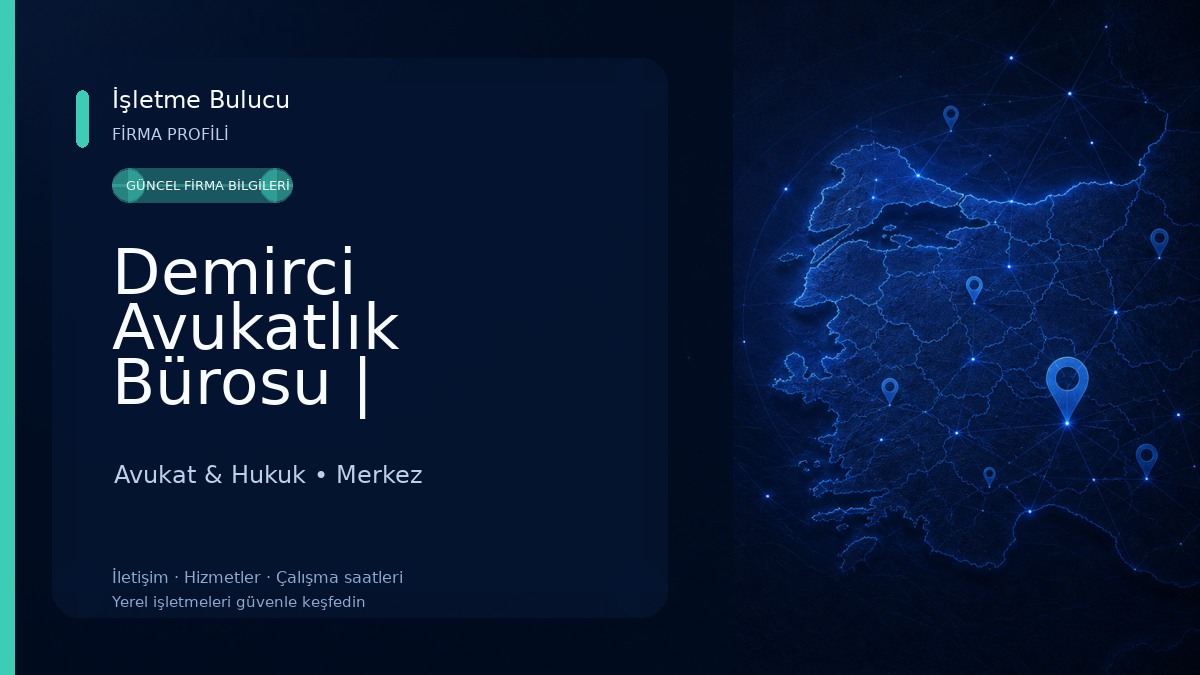 Demirci Avukatlık Bürosu | Kastamonu Avukat | Kastamonu Avukatları