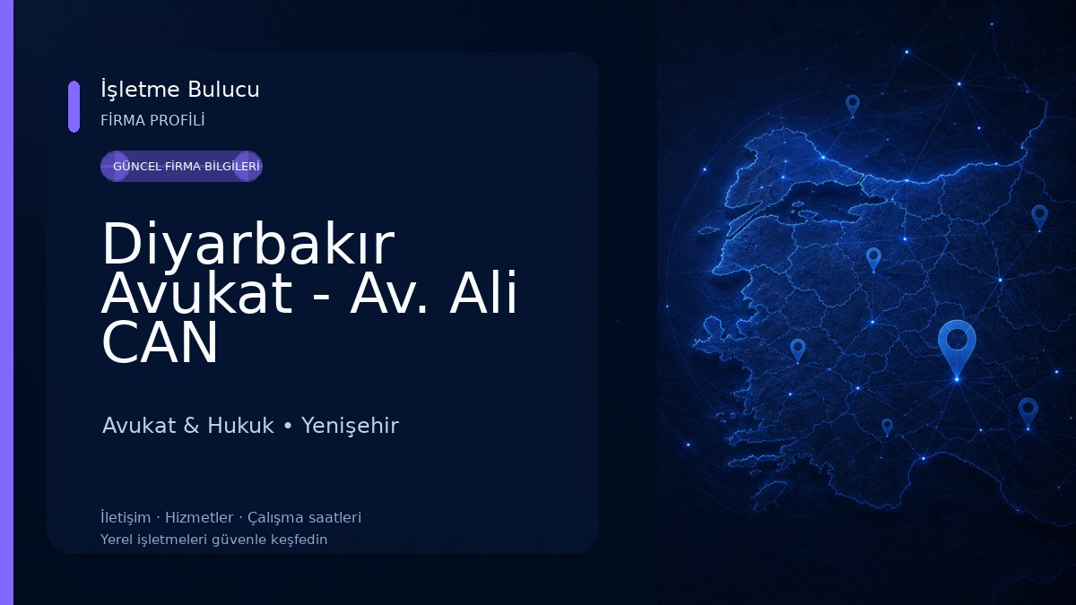 Diyarbakır Avukat - Av. Ali CAN