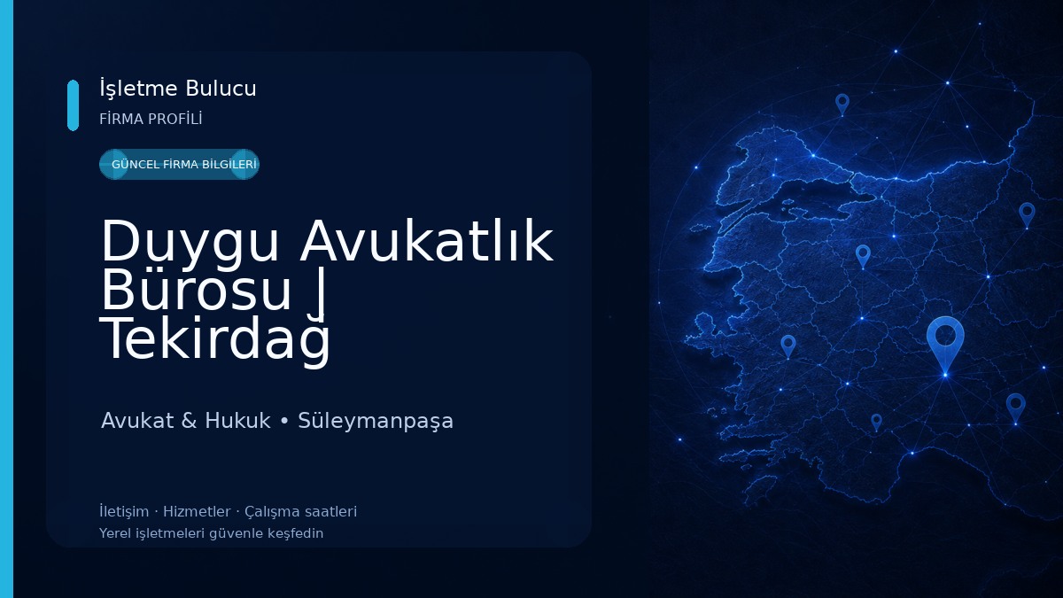 Duygu Avukatlık Bürosu | Tekirdağ