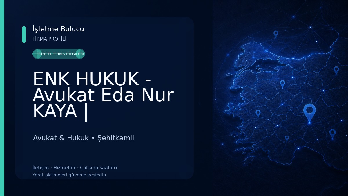 ENK HUKUK - Avukat Eda Nur KAYA | Gaziantep Avukat, Ceza, Boşanma, İcra, Miras