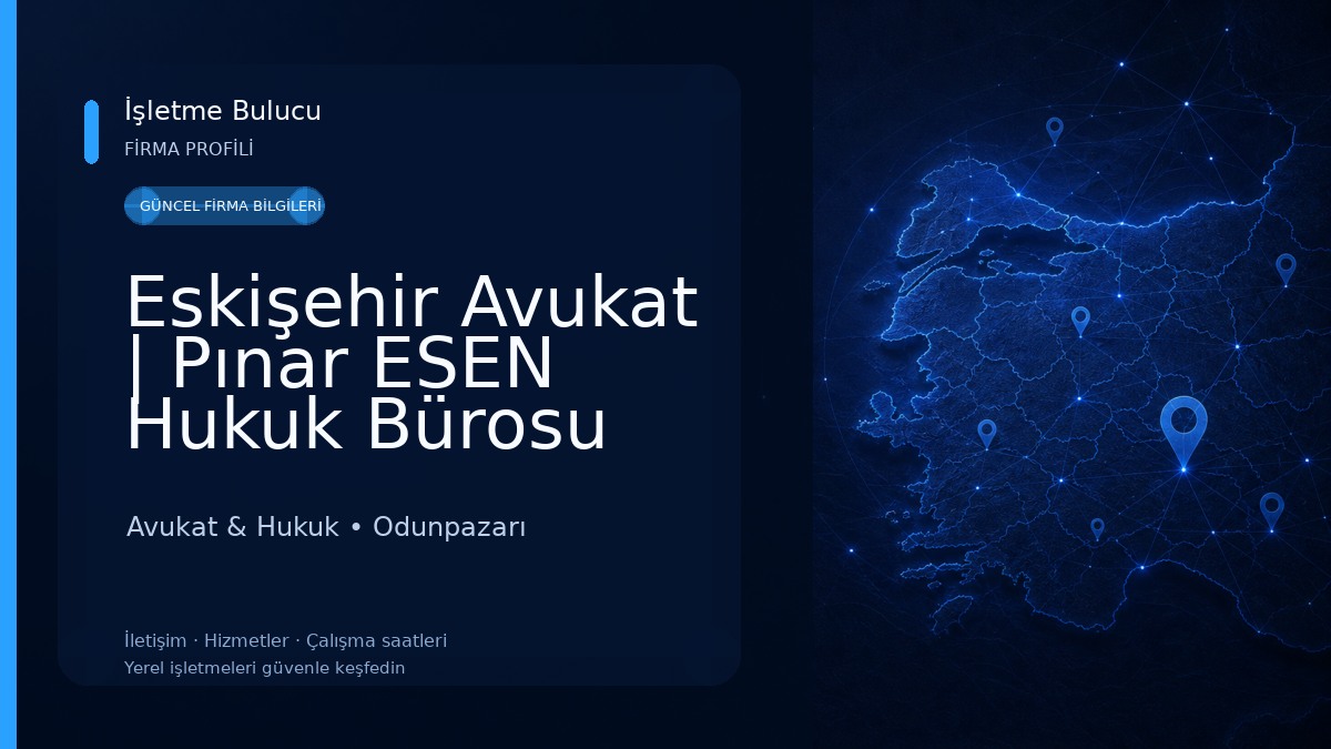 Eskişehir Avukat | Pınar ESEN Hukuk Bürosu