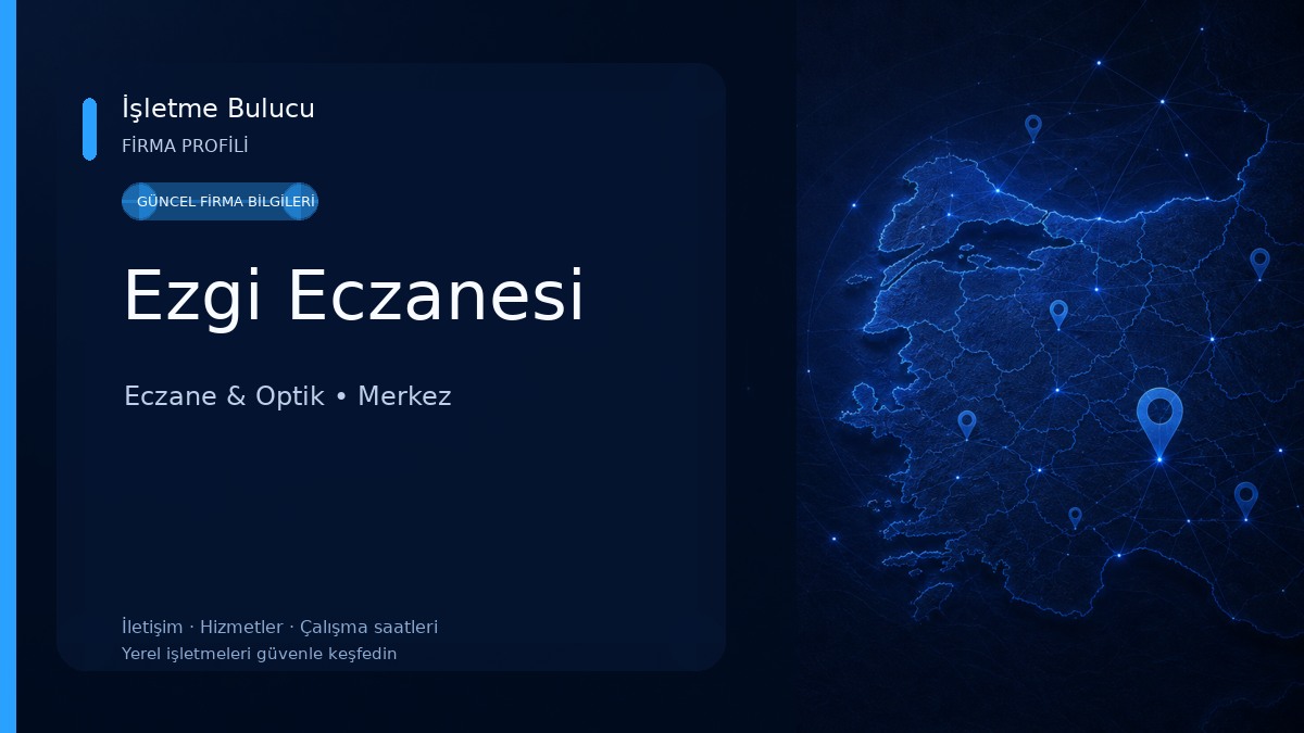 Ezgi Eczanesi