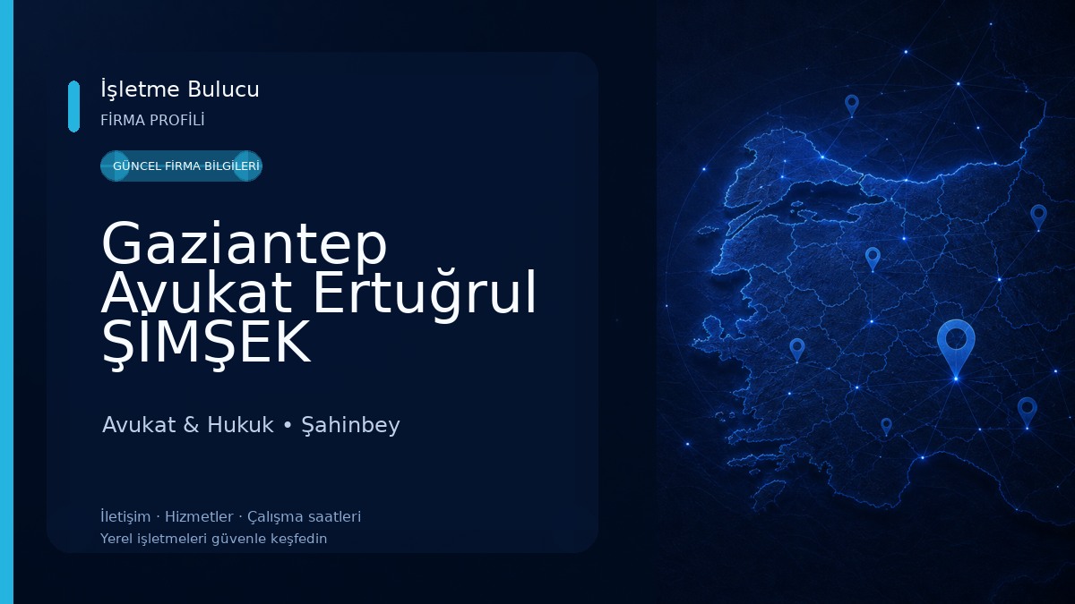 Gaziantep Avukat Ertuğrul ŞİMŞEK