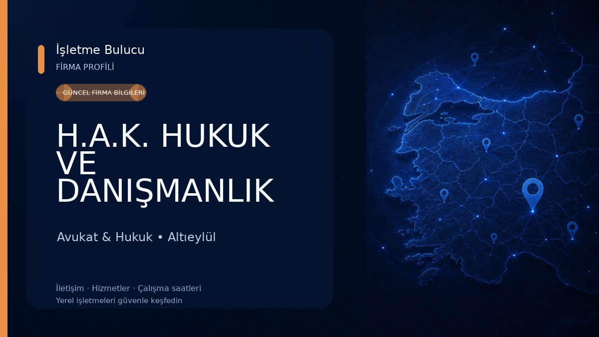 H.A.K. HUKUK VE DANIŞMANLIK AVUKAT ALİ KAYA AVUKAT HİLAL KAYA