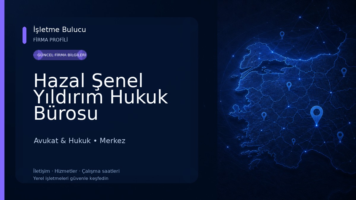 Hazal Şenel Yıldırım Hukuk Bürosu