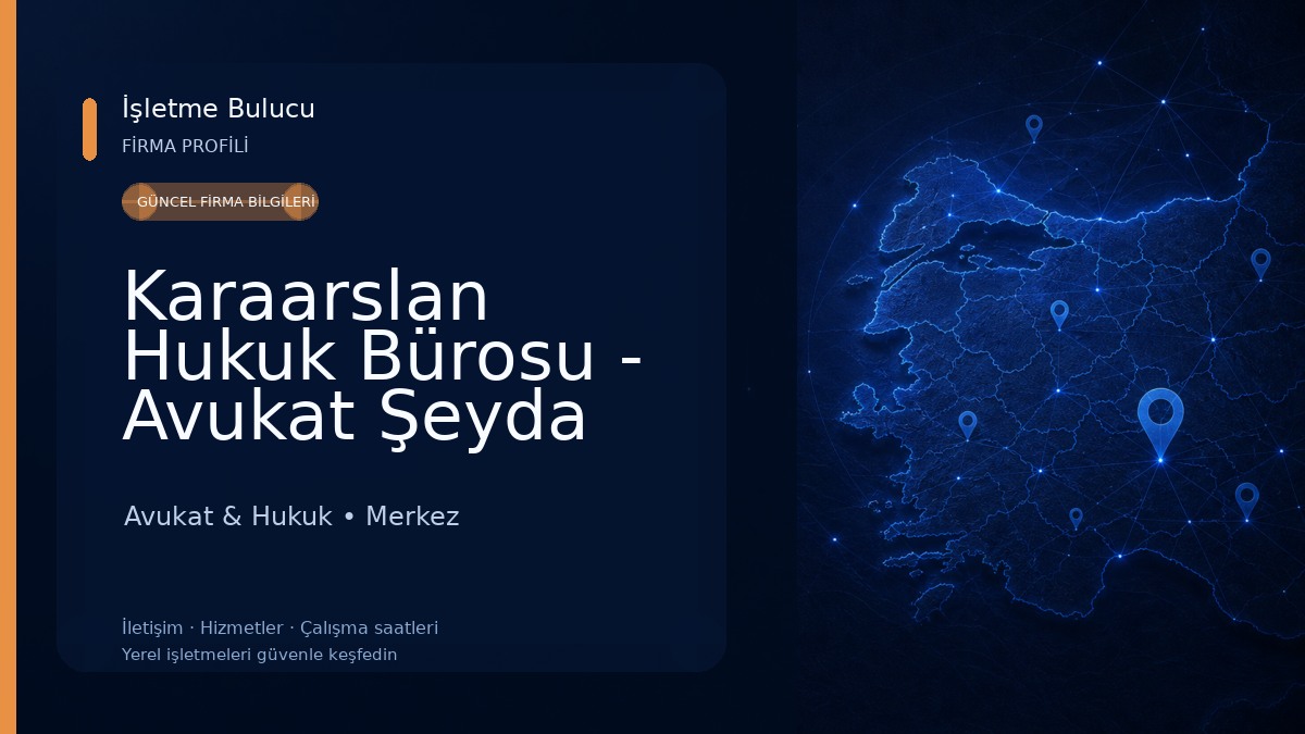 Karaarslan Hukuk Bürosu - Avukat Şeyda Karaarslan Ertem