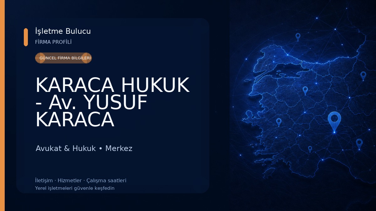 KARACA HUKUK - Av. YUSUF KARACA