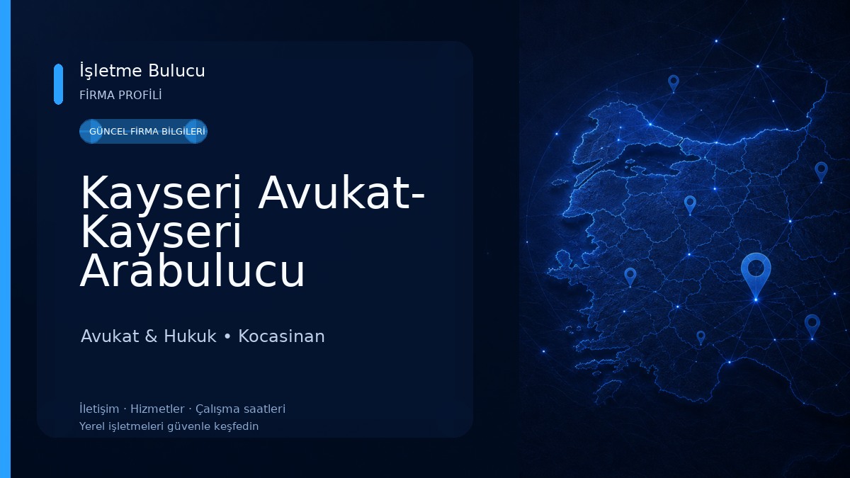 Kayseri Avukat- Kayseri Arabulucu Avukat Ahmet Demirci