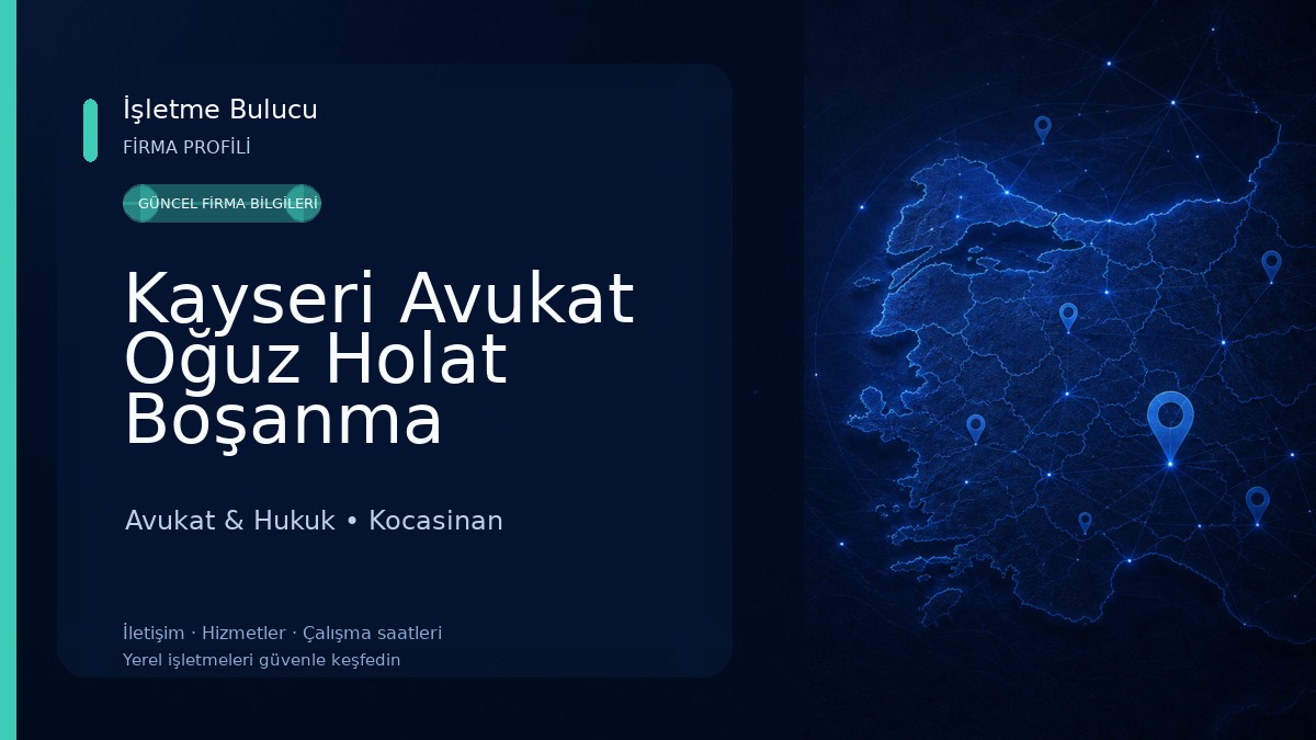 Kayseri Avukat Oğuz Holat Boşanma Avukatı Miras Avukatı İş Ve Trafik Kazası Avukatı