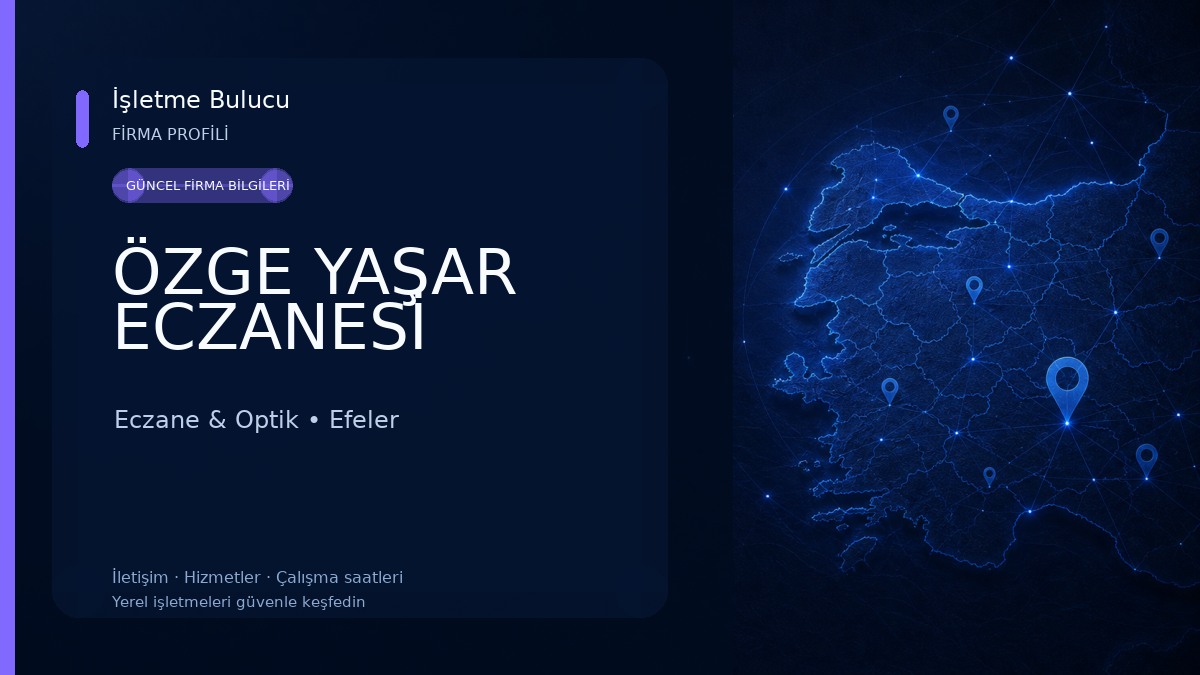 ÖZGE YAŞAR ECZANESİ