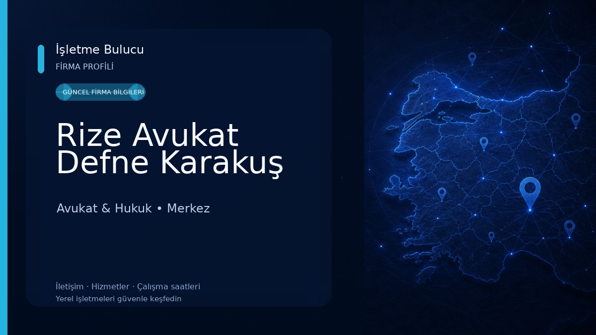 Rize Avukat Defne Karakuş