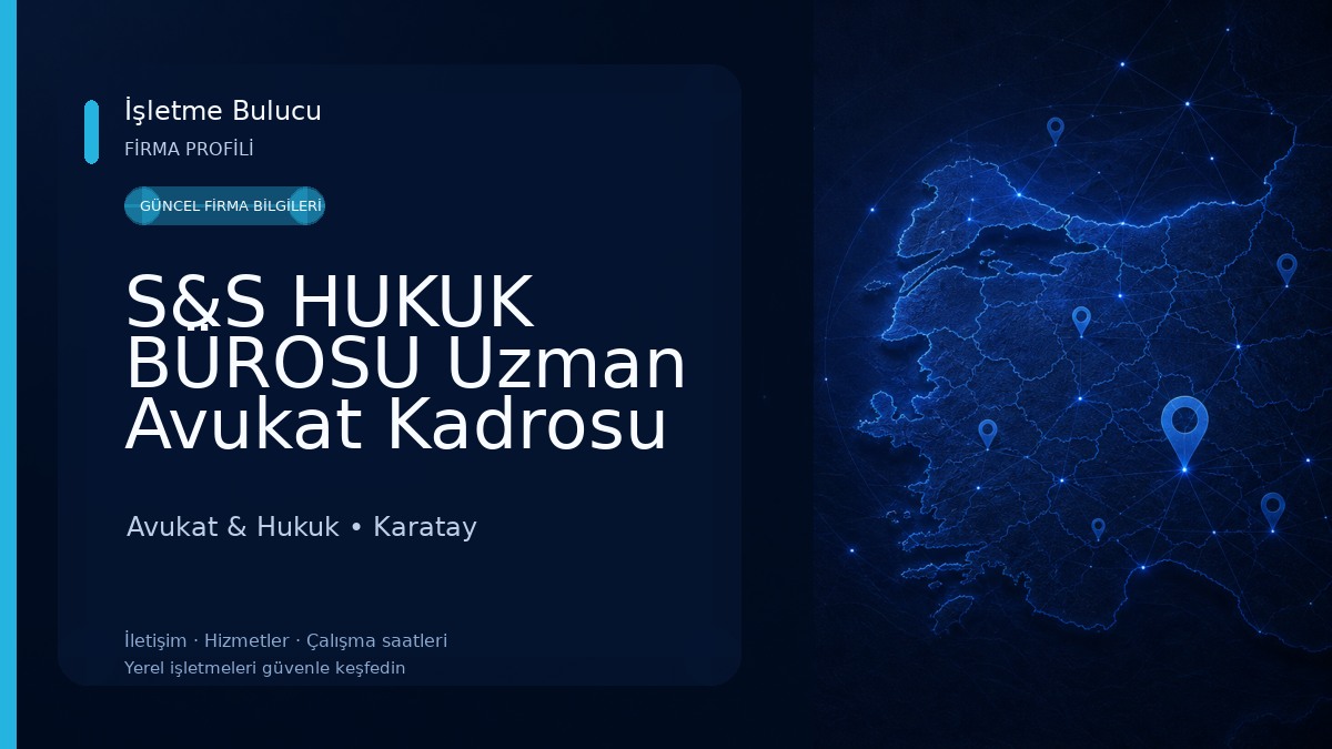 S&S HUKUK BÜROSU Uzman Avukat Kadrosu Konya - Konya Avukatları