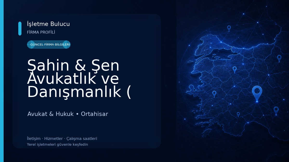 Şahin & Şen Avukatlık ve Danışmanlık ( Av. Ayşegül ŞAHİN- Av. Şükran ŞEN )