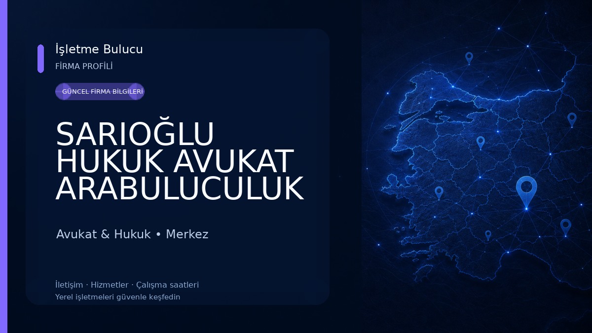 SARIOĞLU HUKUK AVUKAT ARABULUCULUK BÜROSU (avukat Asım Sarıoğlu Ali Haydar Sarıoğlu)