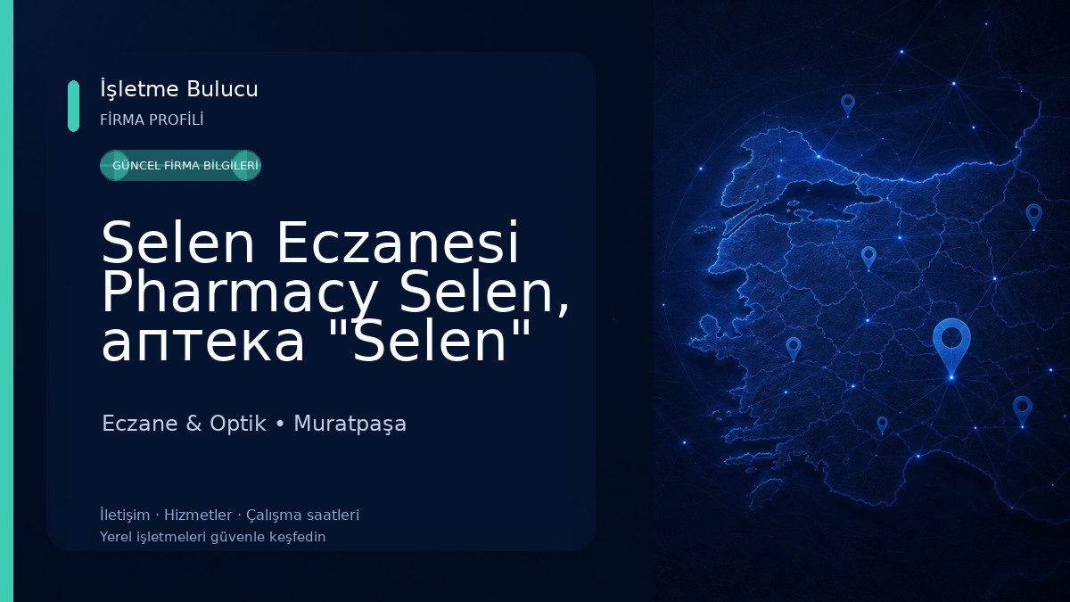 Selen Eczanesi Pharmacy Selen, aптека "Selen"