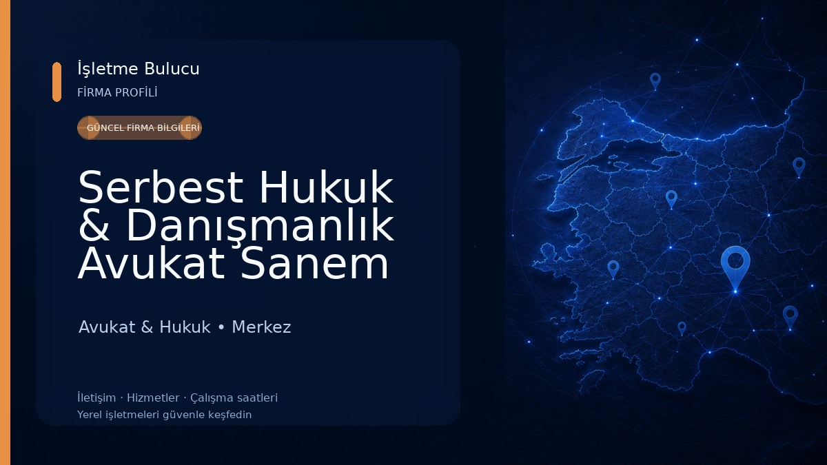 Serbest Hukuk & Danışmanlık Avukat Sanem Altun Serbest ÖZTÜRK(Kars Avukat)