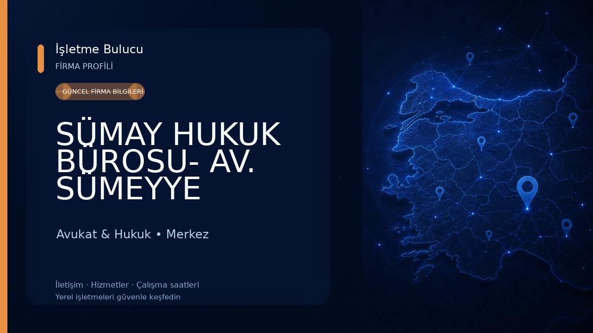 SÜMAY HUKUK BÜROSU- AV. SÜMEYYE KAYGISIZ
