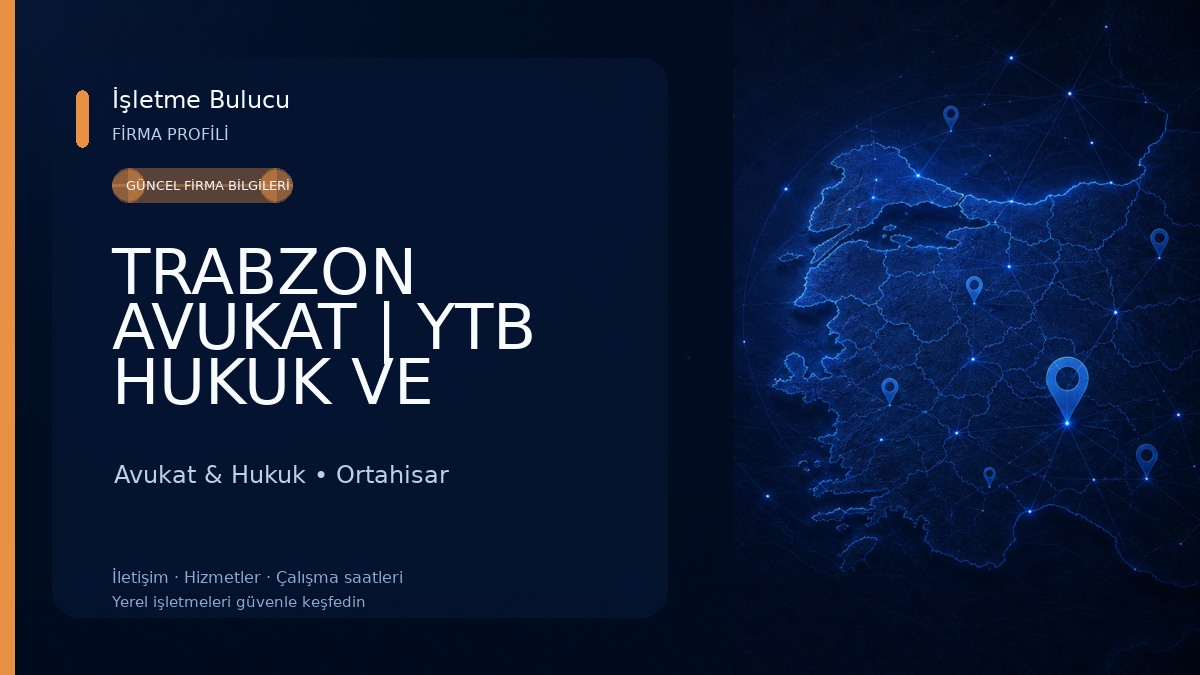 TRABZON AVUKAT | YTB HUKUK VE DANIŞMANLIK | Avukat Ali İhsan YILDIRIM & Avukat Şükür TEMEL & Av. Çağatay Kaan BOZOĞLU