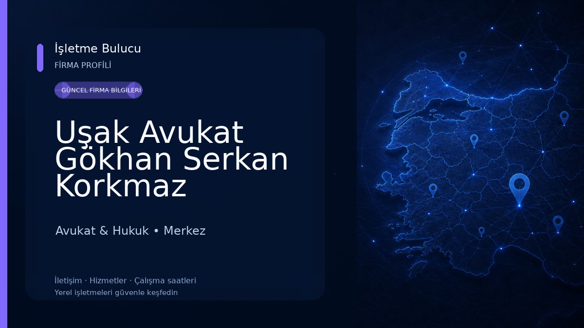 Uşak Avukat Gökhan Serkan Korkmaz
