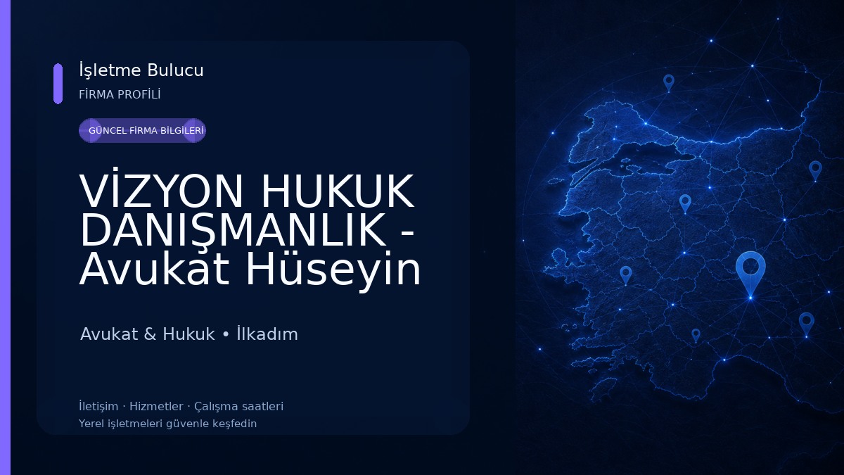 VİZYON HUKUK DANIŞMANLIK - Avukat Hüseyin Sirac DER & Avukat Mert Senai SANCAR - Samsun Avukat